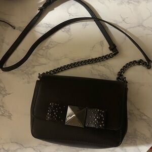 Michael Kors Black Crossbody Bag with Elegant Bow